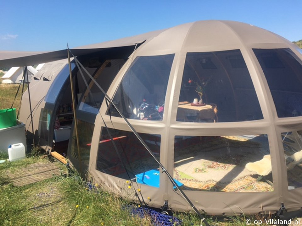 Panoramatent Stortemelk, Camping on Vlieland